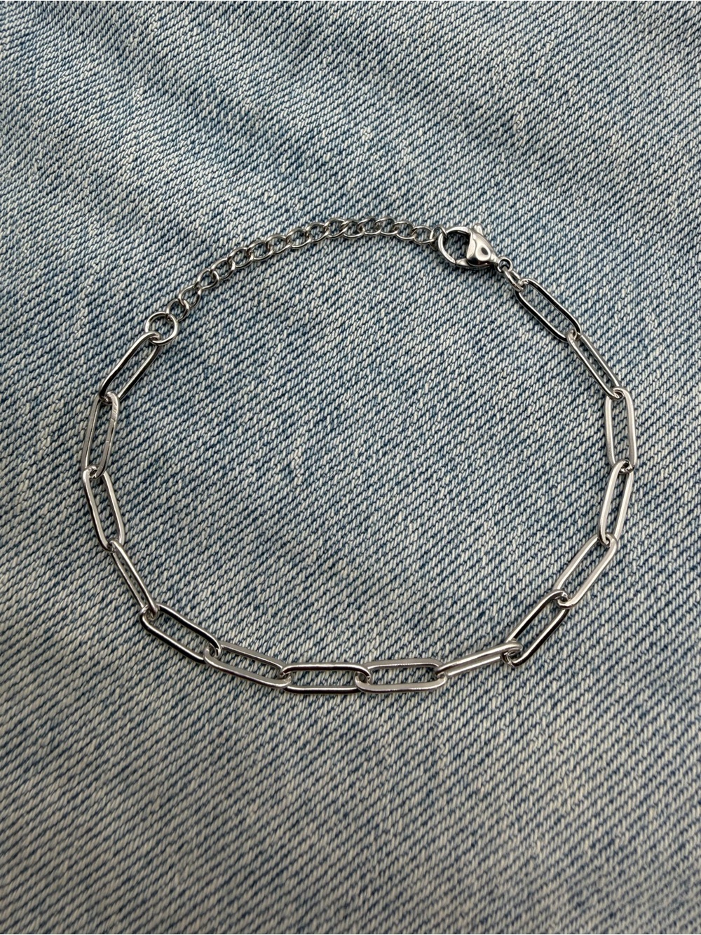 Silver Paperclip v2 Bracelet